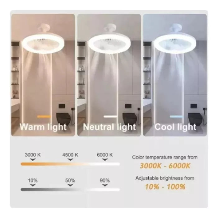 Ventilador Inteligente de LED 2 en 1 TurboMax™ - [SUPER POTENTE]